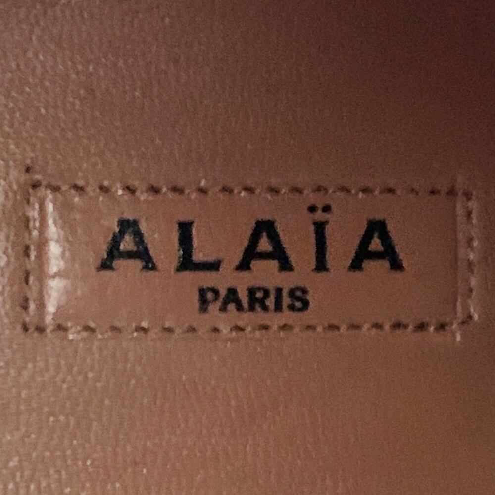 ALAIA Size 7.5 Black Studded Suede Pull On Stiletto Booties - Picture 7 of 10